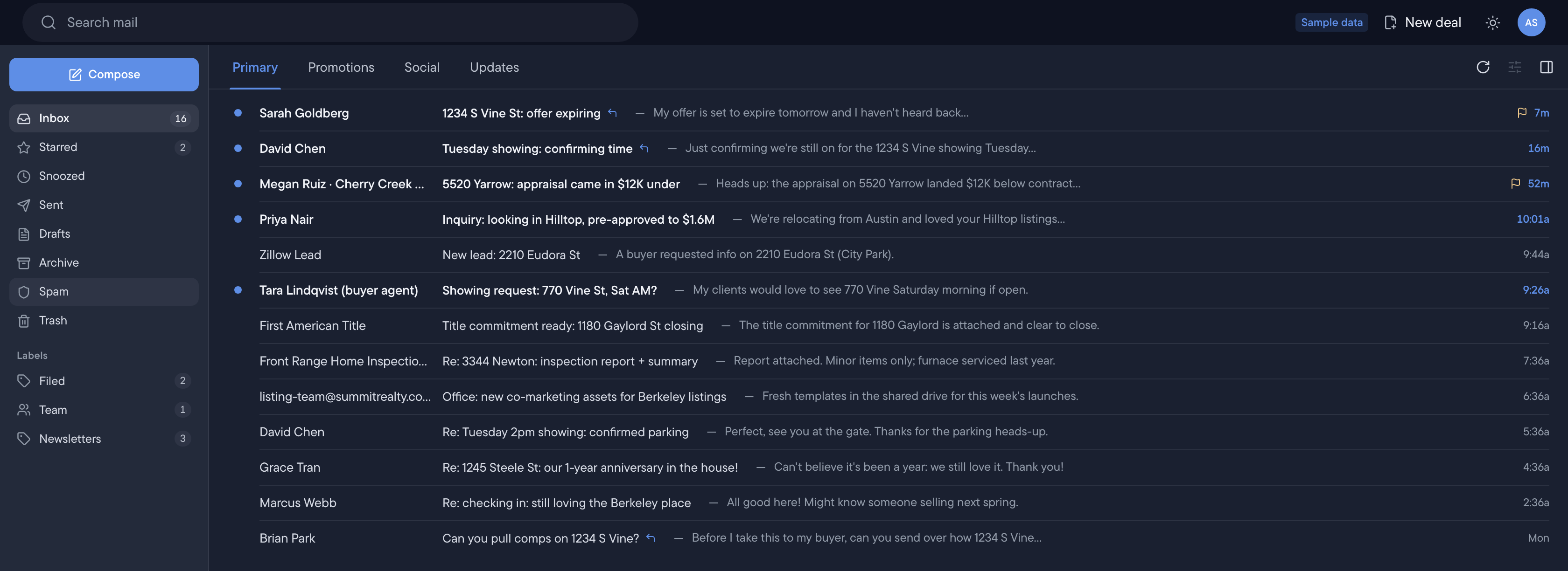 Afora Inbox
